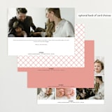 "Byline" - Birth Announcements in Melon by Laura Hankins - Back of Card Options