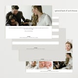 "Vintage" - Birth Announcements in Bunny by Sarah Cohn - Back of Card Options