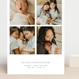 "love in a grid" - Birth Announcements in Snow by Bramble Studio - Front