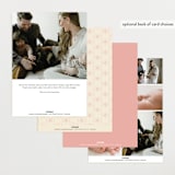 "love in a grid" - Birth Announcements in Snow by Bramble Studio - Back of Card Options