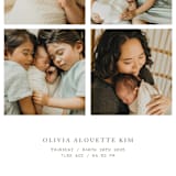 "love in a grid" - Birth Announcements in Snow by Bramble Studio - Detail