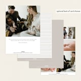 "Close Up" - Birth Announcements in Cotton by Angela Thompson - Back of Card Options