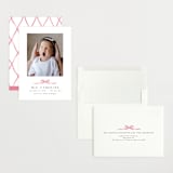 "Sweet Bow" - Birth Announcements in Cotton Candy by Paula Pecevich - Assembled