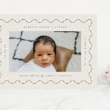 "Squiggle" - Birth Announcements in Moss by Kelly Watkins - Front