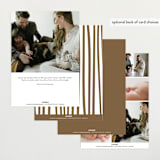 "signed with love" - Birth Announcements in Bark by AK Graphics - Back of Card Options