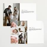"signed with love" - Birth Announcements in Bark by AK Graphics - Interior Options