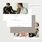 "Georgette" - Birth Announcements in Cotton by Megan Davis - Back of Card Options
