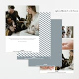 "stripe classic" - Birth Announcements in Sky by Sara Hicks Malone - Back of Card Options