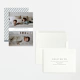 "stripe classic" - Birth Announcements in Sky by Sara Hicks Malone - Assembled