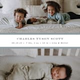 "stripe classic" - Birth Announcements in Sky by Sara Hicks Malone - Detail