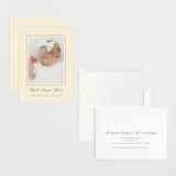 "Classical Border" - Birth Announcements in Creme by mo kelley - Assembled