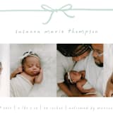 "Gift" - Birth Announcements in Mint by Erin L. Wilson - Detail