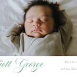 "Hollis" - Birth Announcements in Clover by Megan Davis - Detail