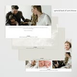 "Photo Stack" - Birth Announcements in Boho Neutral by Ana Sharpe - Back of Card Options