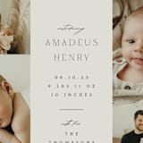 "Photo Stack" - Birth Announcements in Boho Neutral by Ana Sharpe - Detail