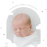 "Floating clouds" - Birth Announcements in Raincloud by letterfix - Detail