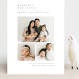 "Minimal Triad" - Birth Announcements in Onyx by Meggy Masters - Front