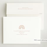 "Mod Rainbow Arch" - Birth Announcements in Taupe by Ashley Iwafuchi - FREE Recipient Addressing