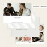 "sweetie" - Birth Announcements in Fog by Sara Hicks Malone - Back of Card Options