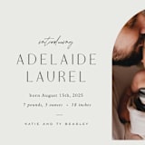 "sweetie" - Birth Announcements in Fog by Sara Hicks Malone - Detail