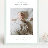 "Story" - Birth Announcements in Sea Salt by Pixel and Hank - Front