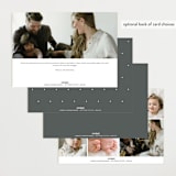 "The Chic Side" - Birth Announcements in Ink by Carolyn MacLaren - Back of Card Options