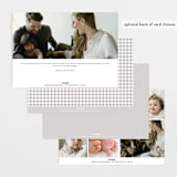 "Delightful Welcome" - Birth Announcements in Gravel by Olivia Raufman - Back of Card Options