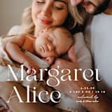 "Perfection" - Birth Announcements in Snow by Pixel and Hank - Detail