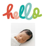 "hello doodle" - Birth Announcements in Dream by Stephanie Hawkes - Detail