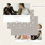 "graceful" - Birth Announcements in Snow by Morgan Kendall - Back of Card Options