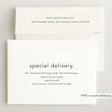 "Simple name" - Birth Announcements in Cotton by Stacey Meacham - FREE Recipient Addressing