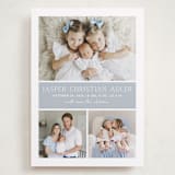 "Color Block" - Birth Announcements in Bluebell by Vanessa Doyle - Front