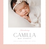"Sweet scallop" - Birth Announcements in Rose by Robert and Stella - Detail