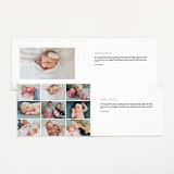 "Elegance in the name" - Birth Announcements in Dusty Rose by Lorena Depante - Interior Options