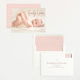 "Elegance in the name" - Birth Announcements in Dusty Rose by Lorena Depante - Assembled