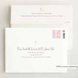 "Elegance in the name" - Birth Announcements in Dusty Rose by Lorena Depante - FREE Recipient Addressing