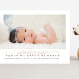 "Graceful Entrance" - Birth Announcements in Flamingo by Jessica Williams - Front