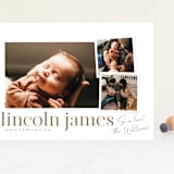 "Little Snaps" - Birth Announcements in Linen by Robert and Stella - Front