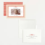 "Vintage Love Bow" - Birth Announcements in Latte by Kartika Paramita - Assembled