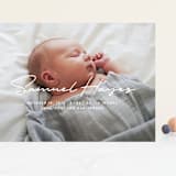 "Signature-esque" - Birth Announcements in Milk by Lauren Chism - Front