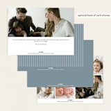 "Signature-esque" - Birth Announcements in Milk by Lauren Chism - Back of Card Options