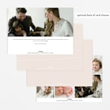 "Just Lovely" - Birth Announcements in Shell by Lea Delaveris - Back of Card Options