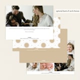 "Big News" - Birth Announcements in Ivory by Maria Hilas-Louie - Back of Card Options
