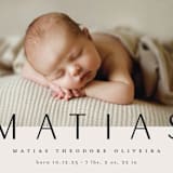 "Big News" - Birth Announcements in Ivory by Maria Hilas-Louie - Detail