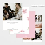 "Flower Petals" - Birth Announcements in Petals by Melinda Denison - Back of Card Options