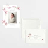 "Flower Petals" - Birth Announcements in Petals by Melinda Denison - Assembled