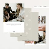 "Modern Name" - Birth Announcements in Linen by Erica Krystek - Back of Card Options