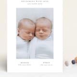 "twin" - Birth Announcements in Cloud by Lori Wemple - Front