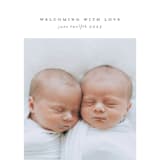 "twin" - Birth Announcements in Cloud by Lori Wemple - Detail