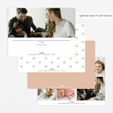 "Camellia" - Birth Announcements in Camellia by Blustery August - Back of Card Options